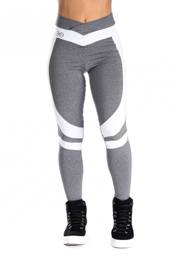 Grey & White Leggings