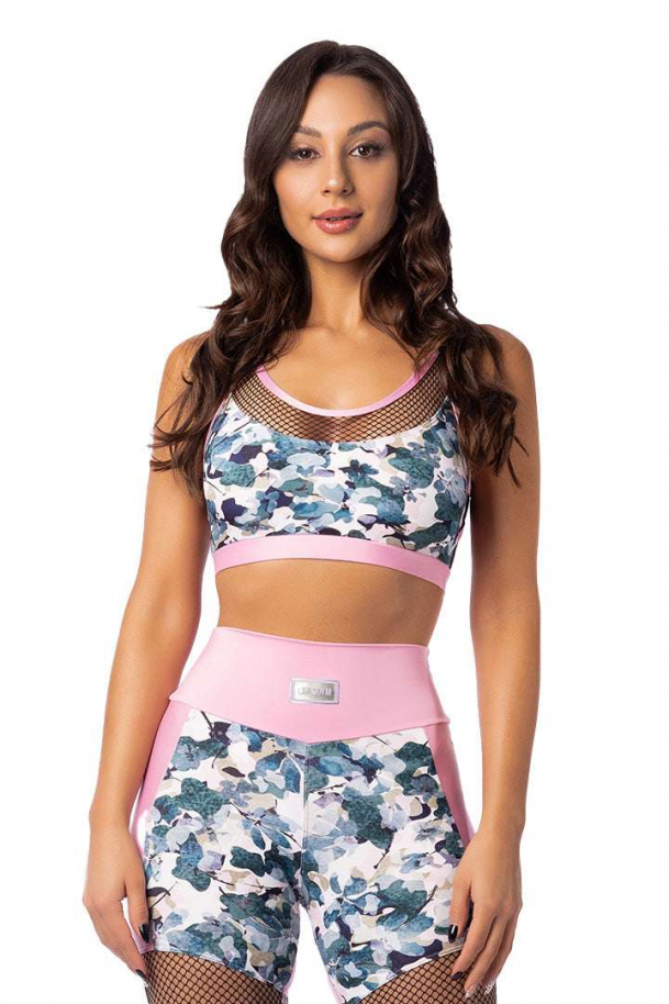 SOPHISTICATED PINK SPORT BRA TOP